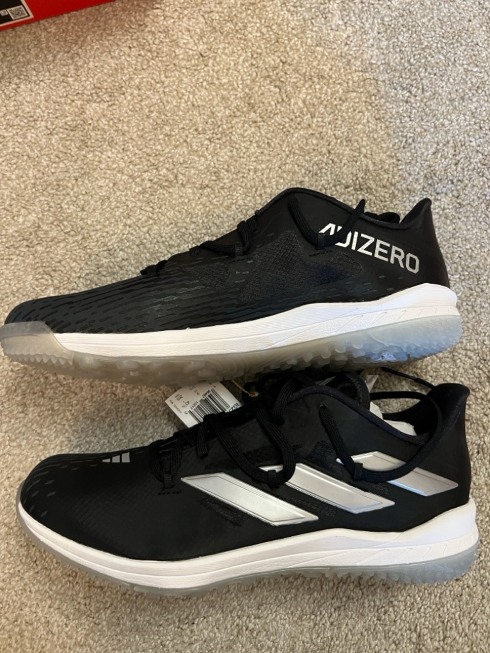 adidas adizero Afterburner 9.5 Turf - Black/Silver